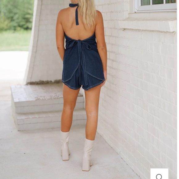 These Threw Denim Romper BNWT! - Picture 4 of 4